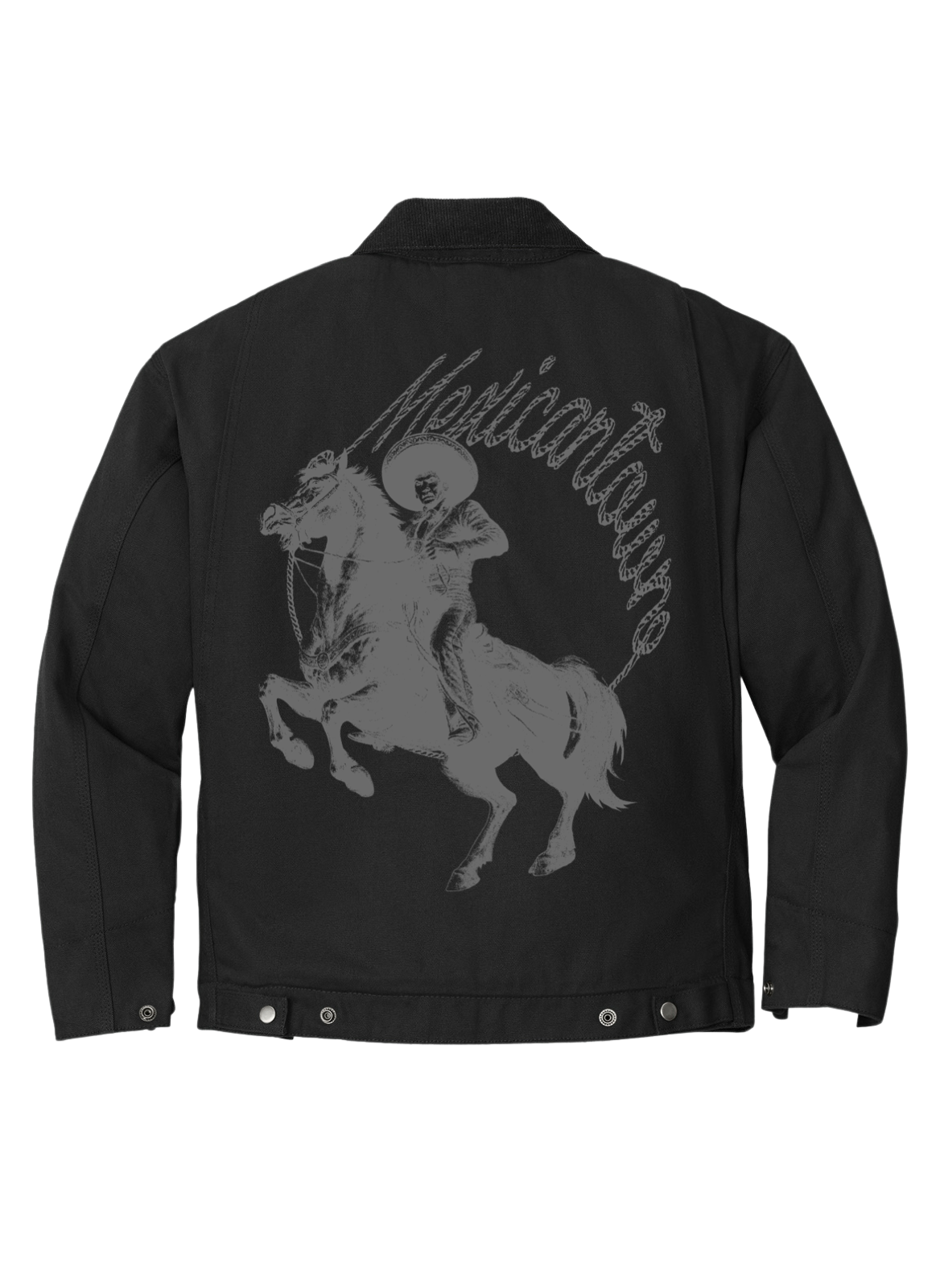Mexicantown Blackout Charro Work Jacket – Mexicantown Flea Mexicantown Blackout Charro Work Jacket – Mexicantown Flea