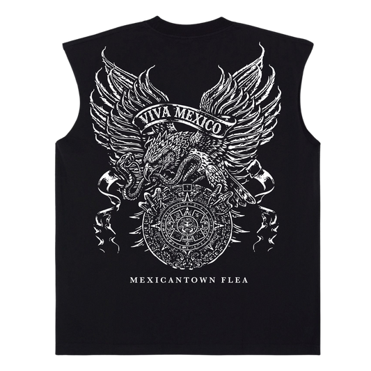 Sangre Maya Cropped Muscle Shirt - Black