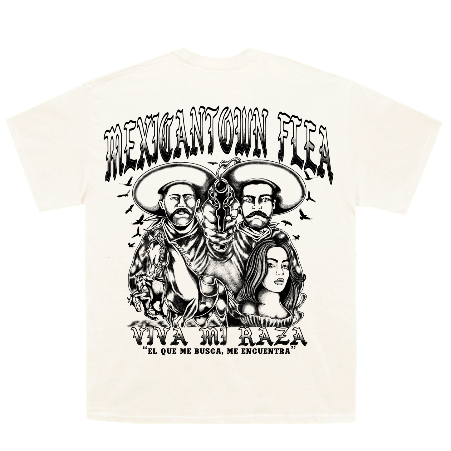 Viva Mi Raza T-Shirt - Cream