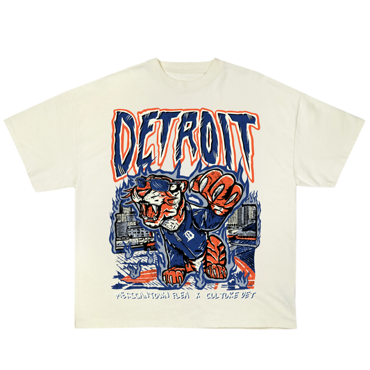 Detroit Baseball T-shirt - Cream