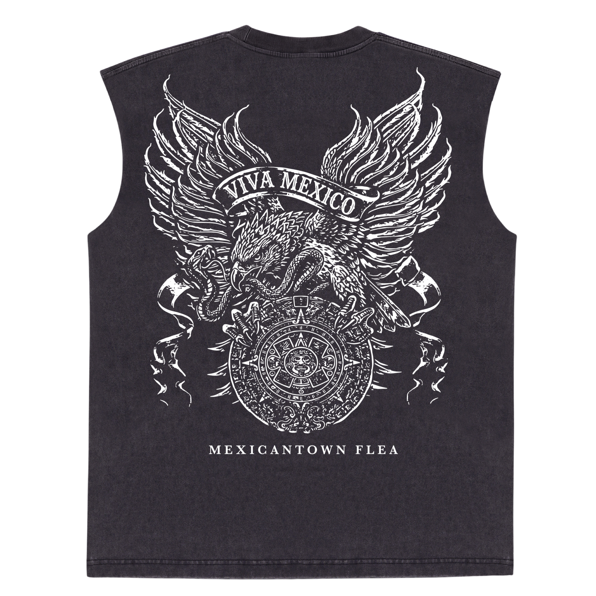 Sangre Maya Cropped Muscle Shirt - Vintage