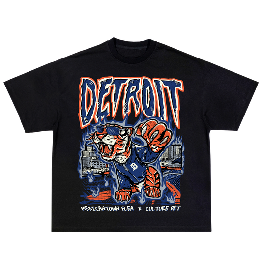 Detroit Baseball T-shirt - Black