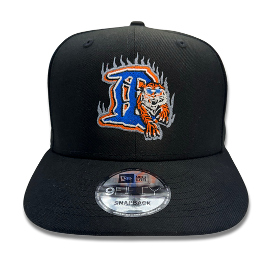 Detroit Baseball New Era Snapback Hat - Black