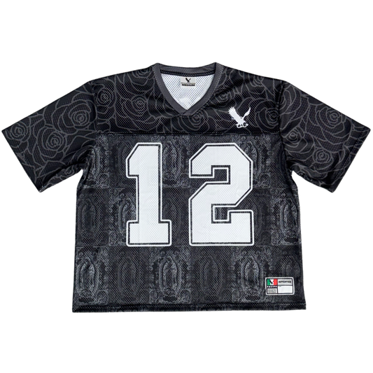 Mi Virgencita Football Jersey - Regular Black