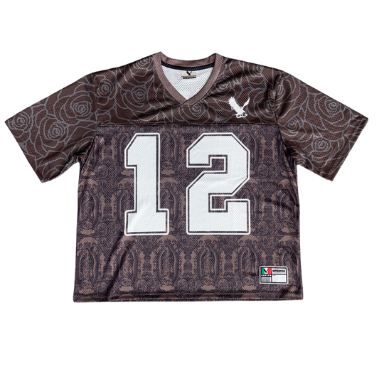 Mi Virgencita Football Jersey - Regular Brown